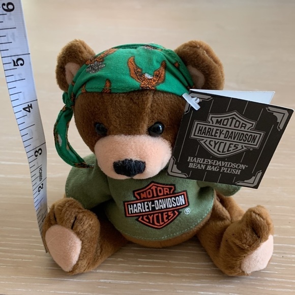 Harley-Davidson Bean Bag Plush Manifold Max good cond Bandana & Harley shirt - Picture 11 of 11
